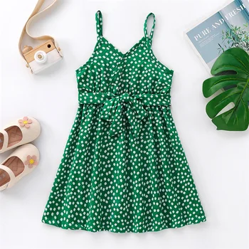 051 Summer Infant Baby Girls Clothing Romper Ruffle Sleeveless Print Suspender Jumpsuit Clothes Toddler