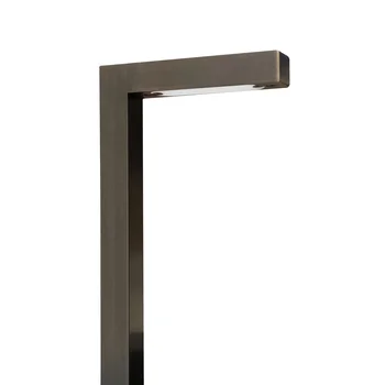 Inspire Lighting Solid Brass LED Outdoor Pathway Lights Modern L-Shaped 12V DC With G4 Bulb for Garden Landscape Lighting