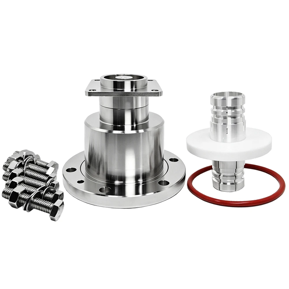 RF-Koaxial-EIA-Adapter IF70 1-5/8 EIA, 4-Loch-Flansch mit quadratischem Querschnitt und M10-Gewinde, RF-Stecker