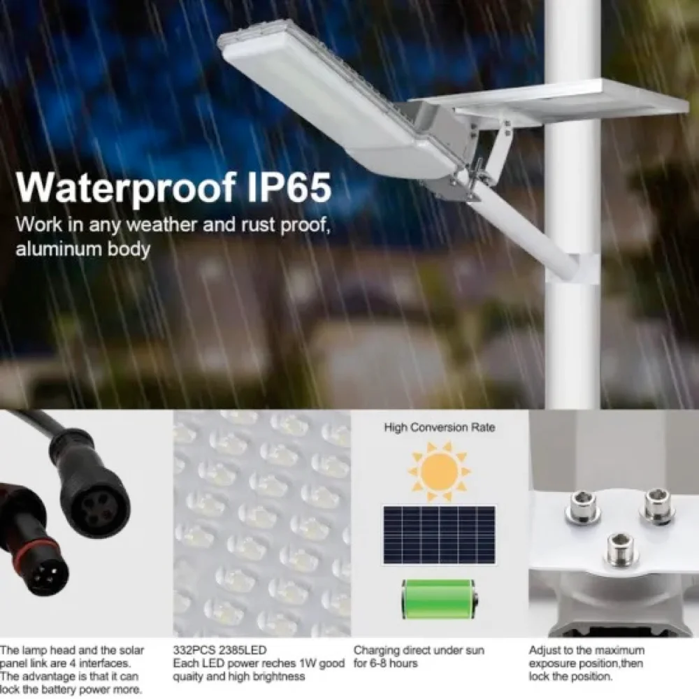Ip65 Solar Panel Led Street Lights 150w 200w Solar Induction Street Lamp