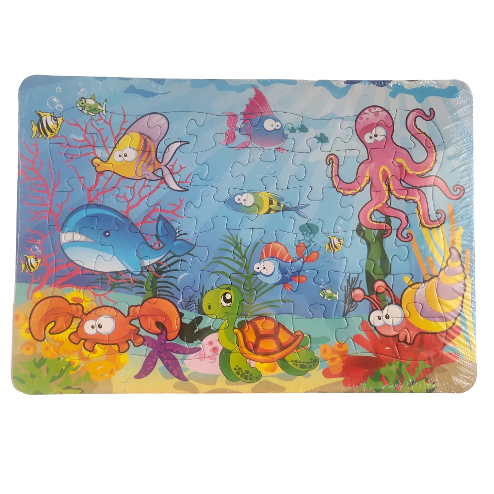 Hot Children's Puzzles Enlightenment Development Intelligence Marine Animal Puzzle Party Toys