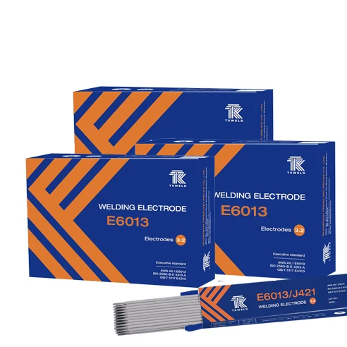 TKweld Factory Manufactured E6013 Electrode Easy Arc Starting and Light Smoke Mild Steel Carbon Steel E6013 Welding Rod