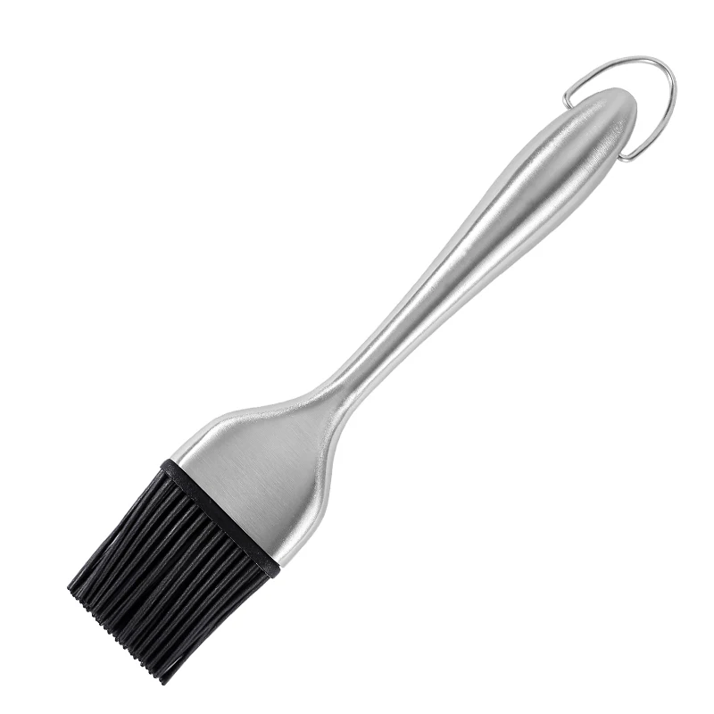 Stainless Steel Hollow Handle Silicone Oil Brush Barbecue Oil Brush