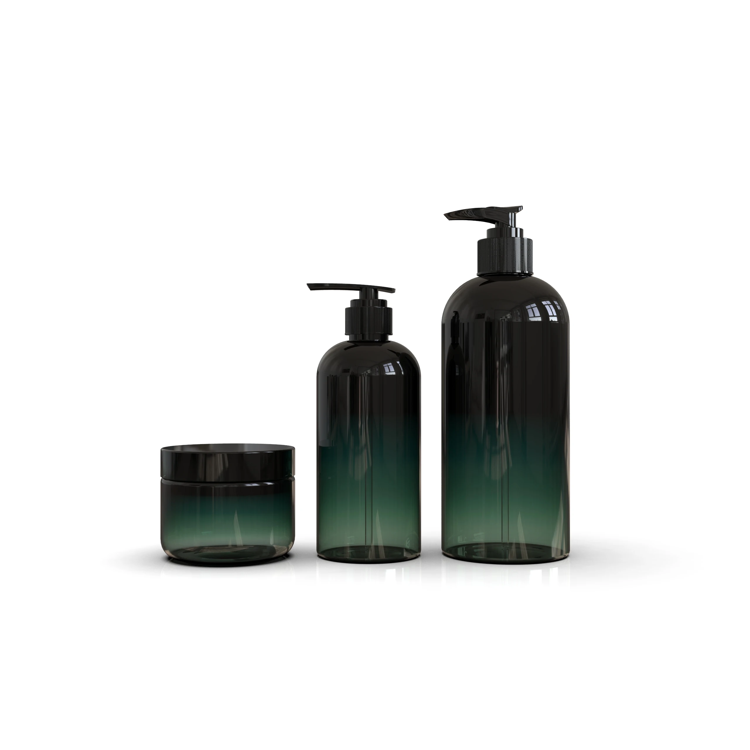 Custom Luxury Skincare Bottles Set Plastic Lotion Cream Shampoo Body