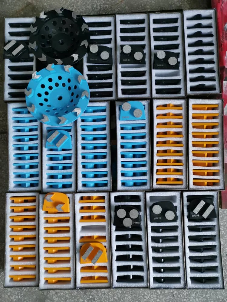 Трапециевидные алмазные шлифовальные инструменты оптом 30 #220 # мульти сегментные алмазные шлифовальные туфли для пола бетона