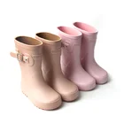 New Arrivals Waterproof Custom Kids Rain Boots Brown Childrens Rubber Rain Boots