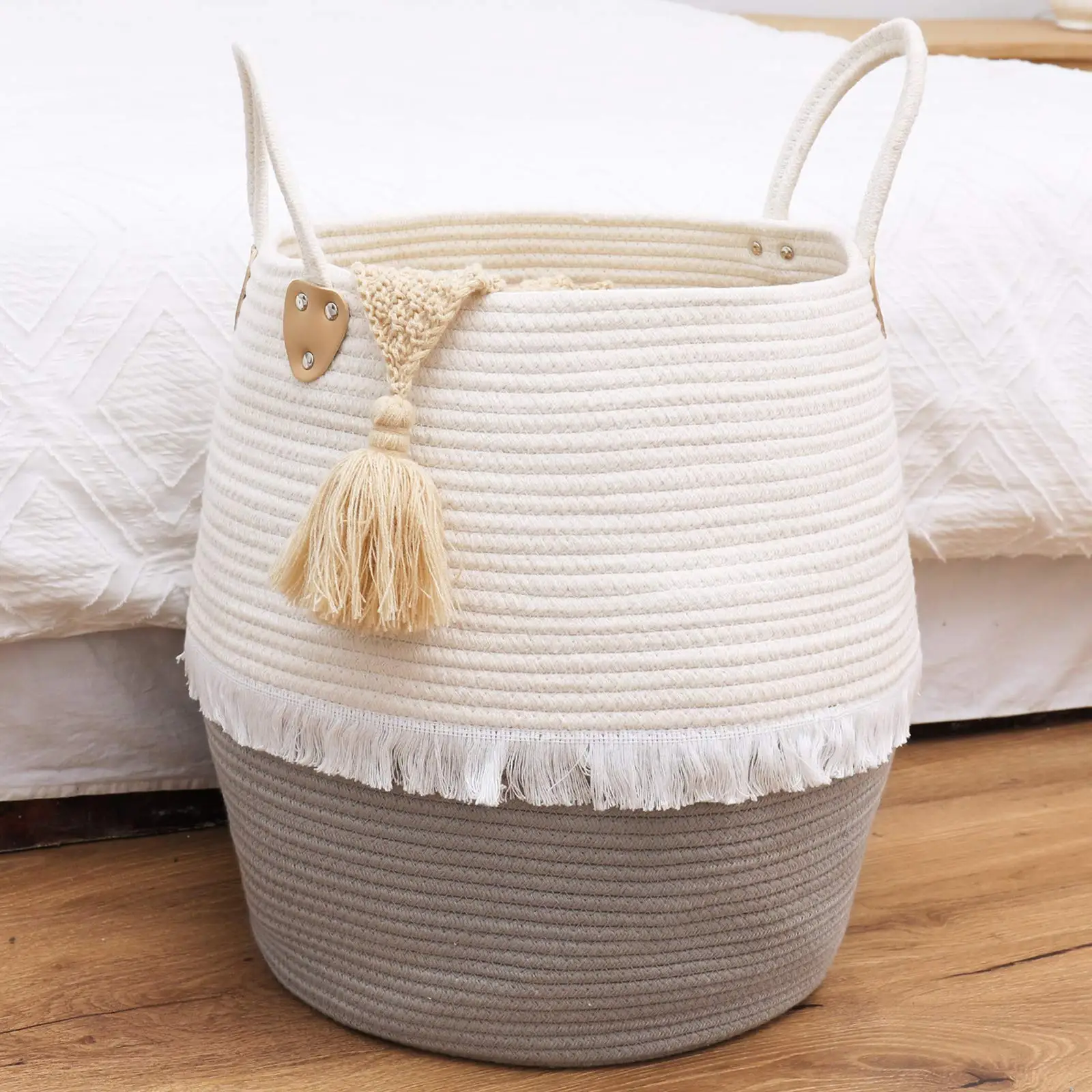 Panier De Rangement En Coton Cordon Tisse Pour Le Linge Pour Vetements Sales Large Courbee Pour Le Rangement Buy Coton Corde Panier Avec Couvercle Gros Coton Corde Panier Coton Corde Recevoir Panier Bebe Coton Corde Panier Coton