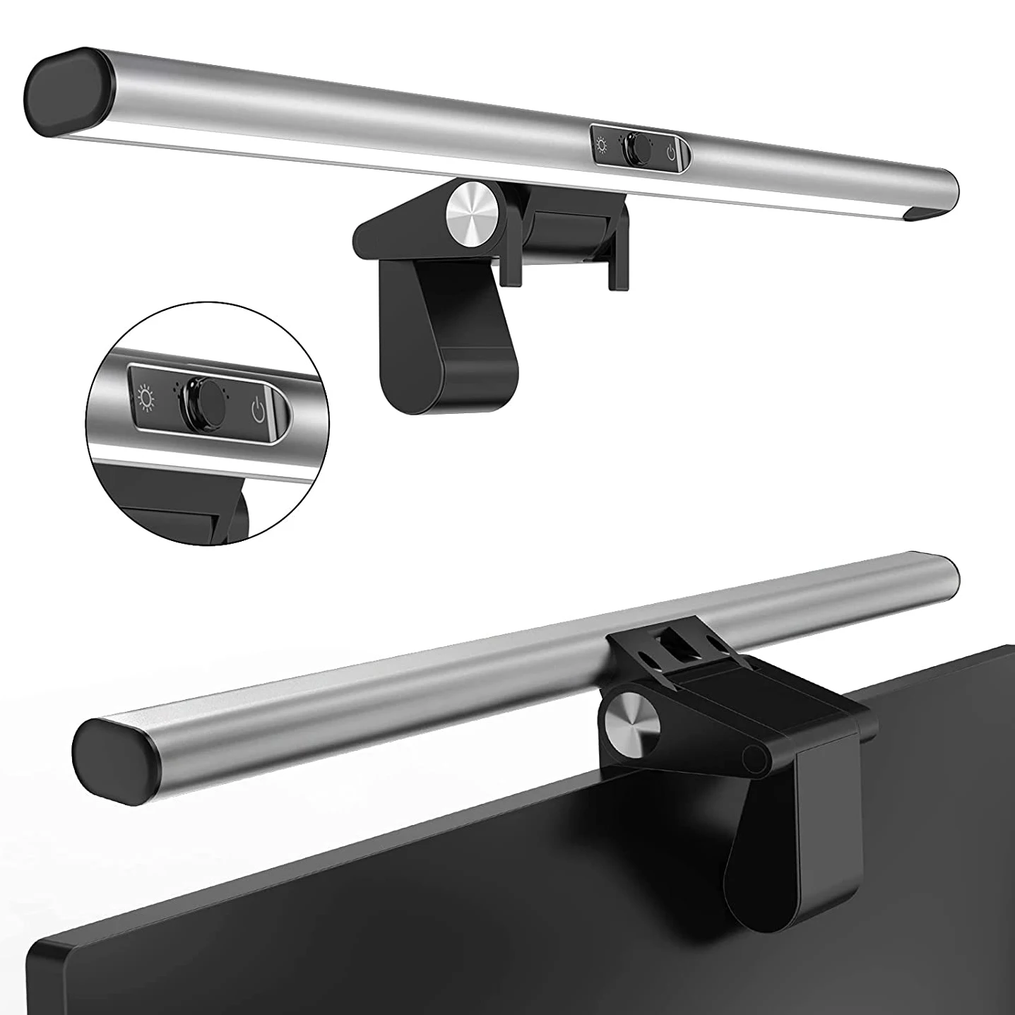 Portable USB Smart Lamp Reading Control Eye Protection Working Light Computer Monitor Screen Lamp With 1080P Webcam