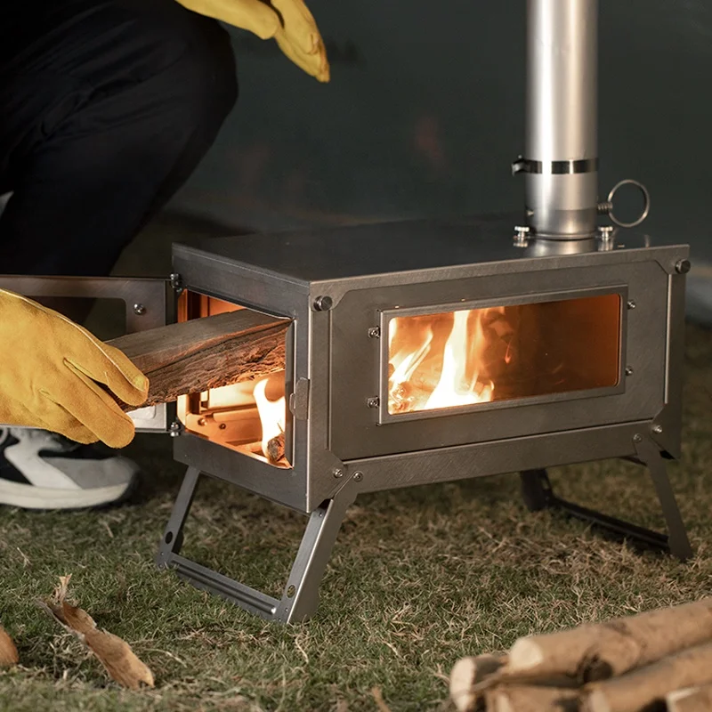 折りたたみ薪ストーブ ポータブル折りたたみ式薪ストーブ ポータブル取り外し可能なキャンプ