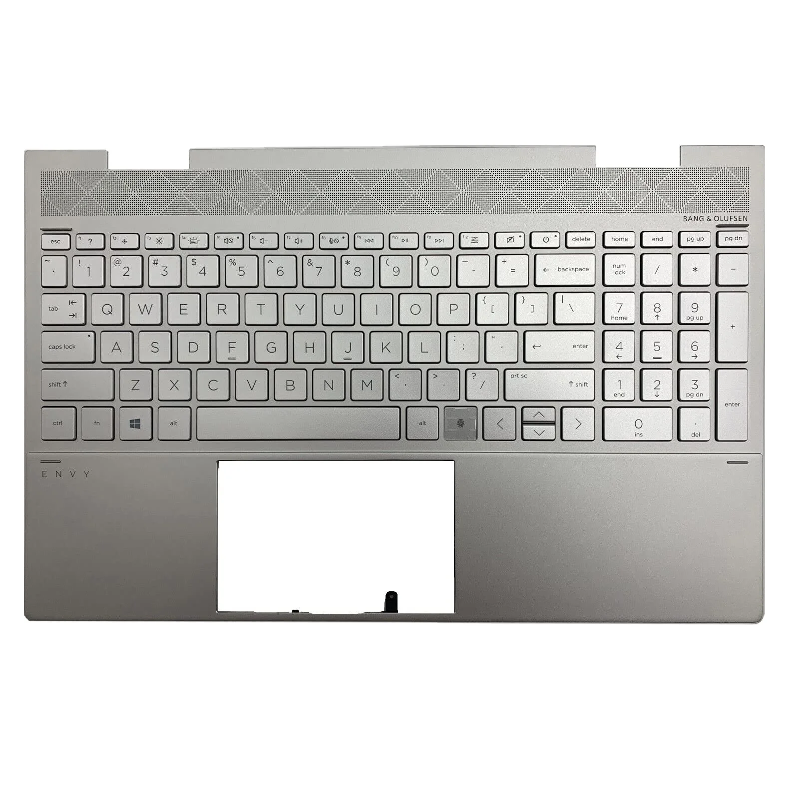 thumbnail image 2 of Replacement Palmrest With Backlit Keyboard For HP Envy X360 15-ED / 15M-ED Series - L93226-001, AM2UU000660, Silver 2 of 6