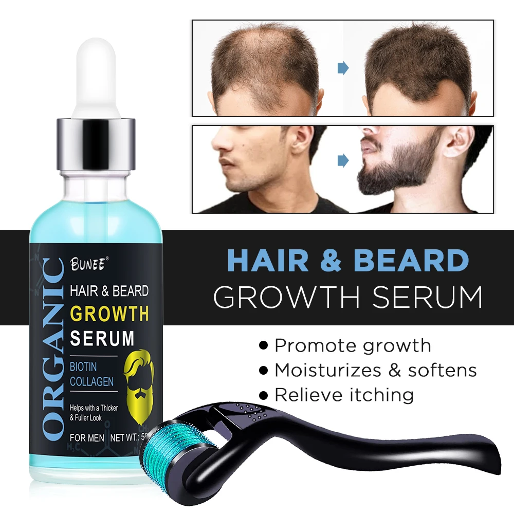 High Quality Natural Best Light Blue Biotin Beard Serum Oil For Growth -  Buy Fast Growth Beard Oil,Beard Growth Oil,Best Beard Oil For Growth  Product on 