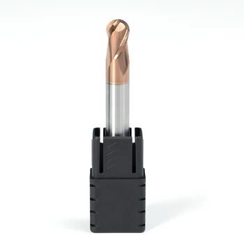 ODM & OEM Supported Factory Direct Custom Inch Size 2-Flute Straight Shank Ball Nose End Mill Carbide Milling Cutter
