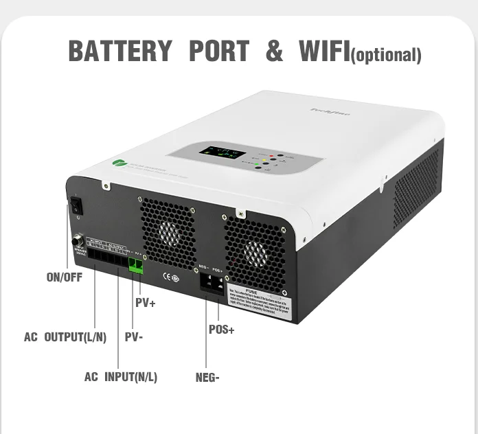 Techfine Good Price 1000va 800w Off-grid Inverter 1kva 12v 800 Watt 110v 220v 1 Kva 1000w 1kw Solar Inverter for Solar Energy