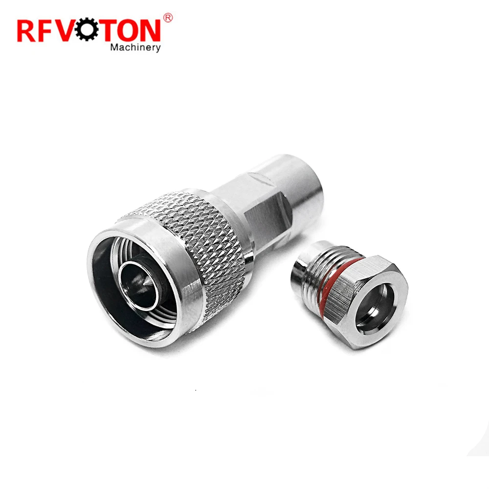 High Performance Rf Connector N Male Clamp for 1/4 Super Flexible Cable Connector