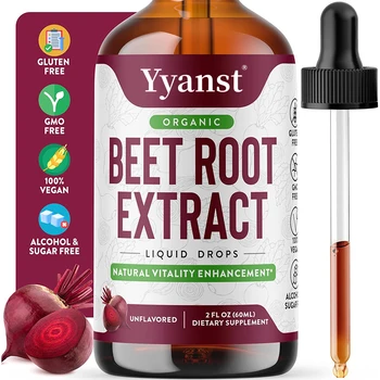 OEM/ODM Private Label Organic Beet Root Extract Liquid Drops Natural Vitality Enhancement Heart Wellness Liver Support