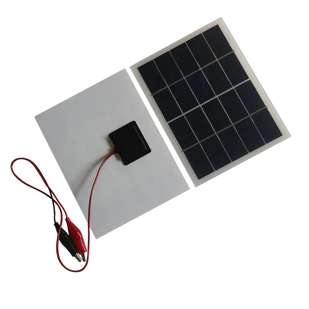 Panneau Solaire 3W 5V – Charge Batterie 3.7V, Téléphone, époxy – 100x100 Mm