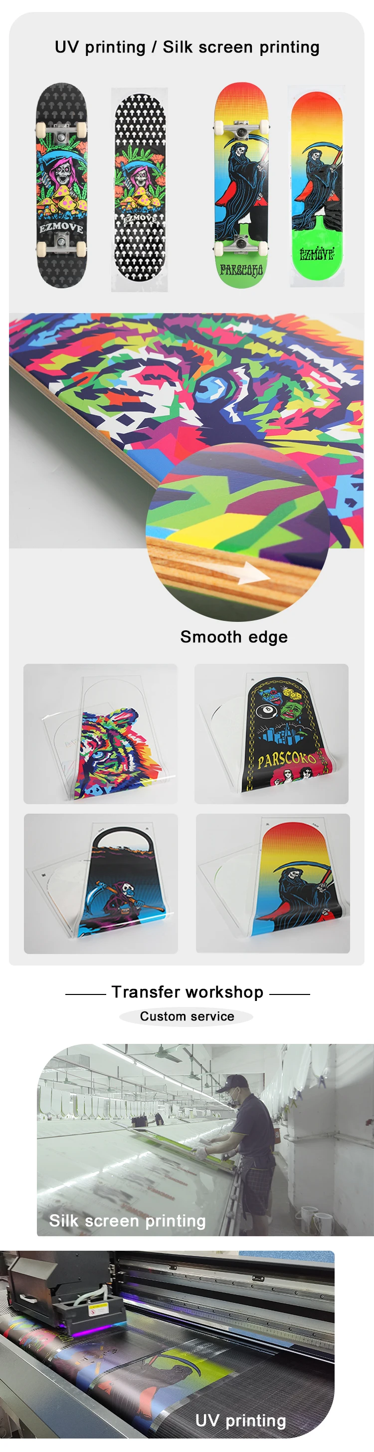 Custom Graphic Heat Roller Skateboard Press Heat Transfer Film Transfer