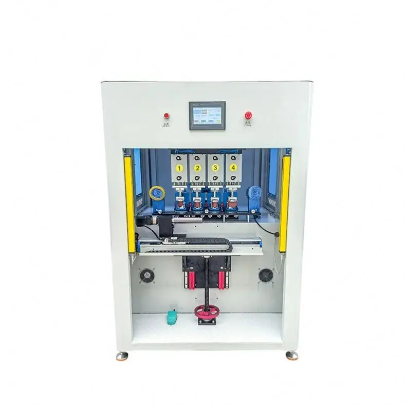 TEBAK New Fully Automatic 4-Color High Speed Label Pad Printing Machine for Golf Balls, Plastic Parts and Metal Irons