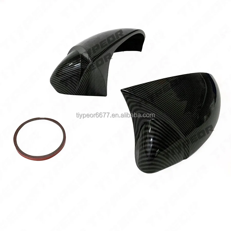 product tiypeor glossy black add on side mirror covers cap for renault megane 4 mk4 2016   2020   car exterior mirror accessories-4