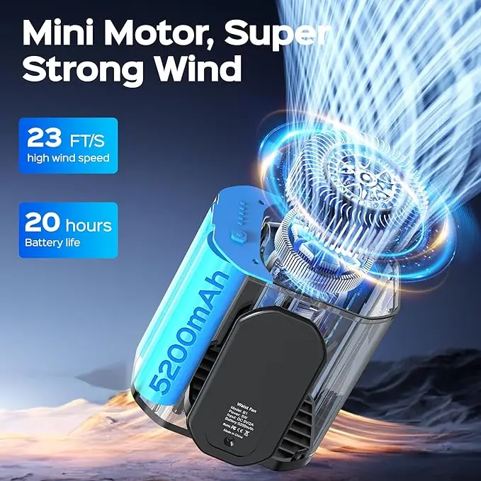Waist Usb Fan, Plastic, Portable - detail 26