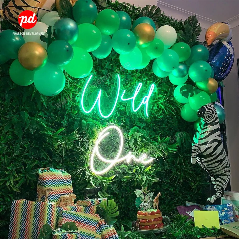 リードタイ キッズバースデーパーティー用品、パーティーデコレーション赤ちゃんのための1つのテーブルレター1歳のバースデーパーティー