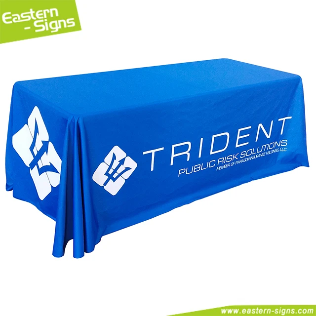 Пользовательский логотип мероприятие печать 6 футов свободный Fit trade show настольная Обложка