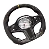 Forged Carbon+Leather+Yellow Stripe M Stitching