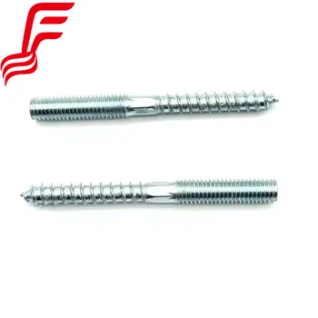 Factory Sale Zinc Plated Bolt Tianjin Port Grade 4.8 Carbon Steel M8*80mm Hanger Bolt