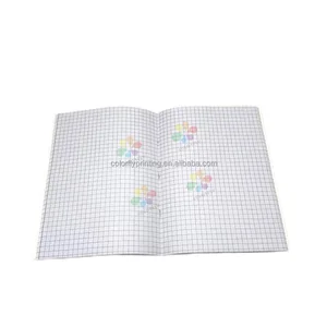 Customized Logo and Design B5 Student Notebook 80 Sheets 7mm Square Saddle Stitching