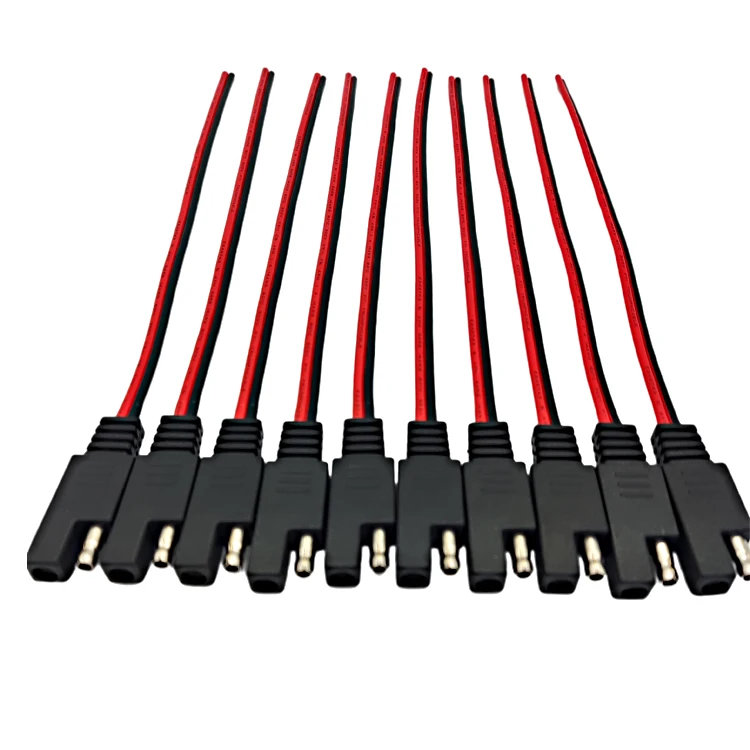 Cavo Prolunga SAE 2 Metri, 2 Pin, 14 AWG, 20A, Con Tappo Antipolvere, Per Auto E Pannelli Solari