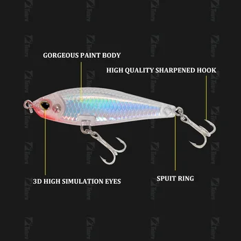 Minnow 70mm 7.8g Pencil Fishing Bait Artificial Hard Lure Pesca Isca Artificial Plastic – Minnow – view 4