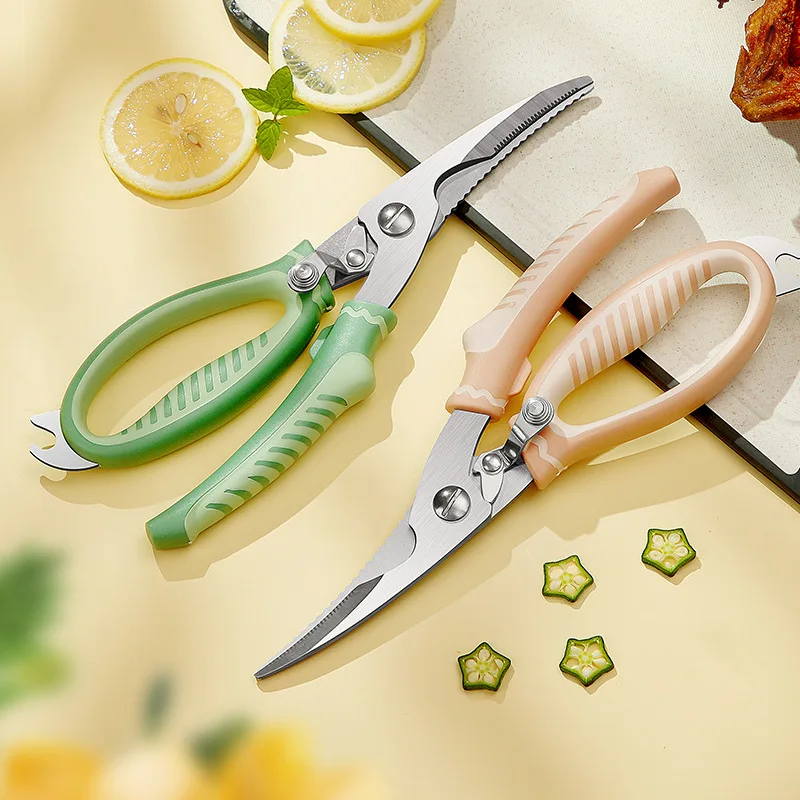 New Arrival Kitchen Essentials Tools Multifunctional Stainless Steel Sharp Chicken Bone Fish Cutter Scissors