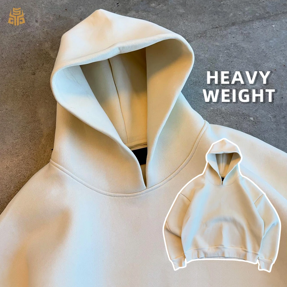 product mens hoodies  sweatshirts heavyweight blank oversized boxy fit 400gsm cotton hoodie high quality custom hoodie for men-1