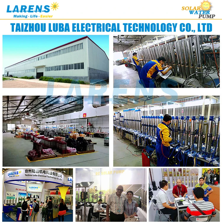 Larens AC DC 750 Вт 4 дюйма глубокий колодец водяной насос на солнечных батареях с солнечной панелью