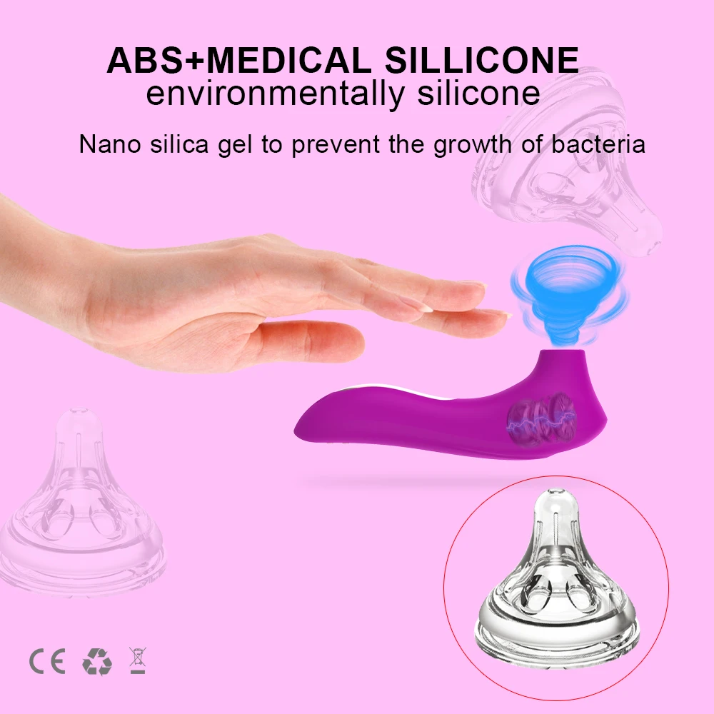 New Product Little Dolphin Device Mini Vibrator Flirting Magic Suction Wand Vibrating Egg_voghion.com