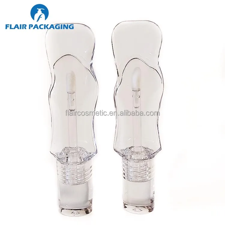 Clear Unique Shape Lipgloss Container Packaging