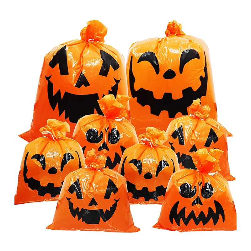 Halloween Leaf Trash Bag Pumpkin Pattern Lawn Bags Pumpkin Lawn