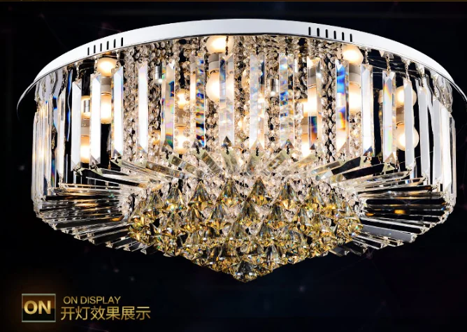 Decorative Hanging Round Modern Ceiling Lamp Crystal Ceiling Light Led Ceiling Light ETL60124