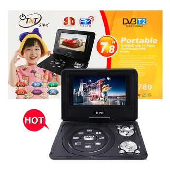 TNTSTAR TNT-780 New Portable wireless DVD player Factory Best Selling games evd portable dvd player