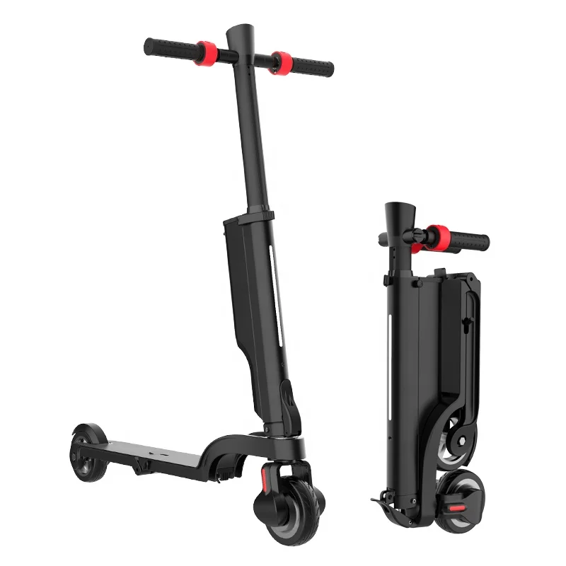 Patinete eléctrico plegable HX X6 para adultos, patinete eléctrico plegable  de 2 ruedas, Mini mochila portátil, patinete eléctrico