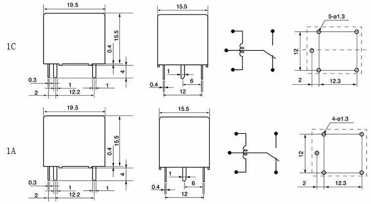 9vdc 5 Pin 24v Hls8l-dc24v-s-c Cube Relay 12 V 220 V 10a - Buy Relay 12 ...