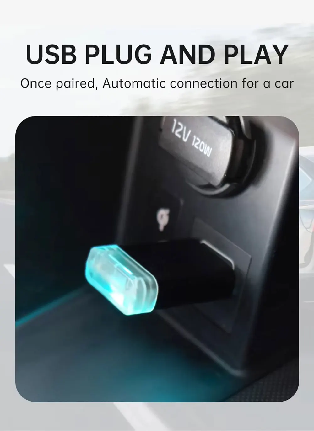 Laudtec Zjq19 Universal Carplay Fast Transmission Wireless Adapter Dongle Usb With Led Light Smart Al Box For Apple Android Auto supplier