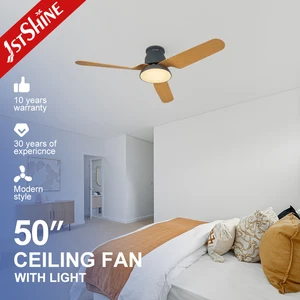 1stshine Ceiling Fan LED Factory Flush Mounted DC Motor Adjustable Smart Remote Ceiling Fan Light