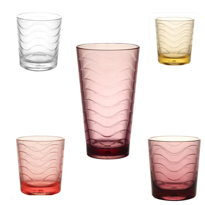 unbreakable drinking glasses set of 6 highball glasses 15 ounces