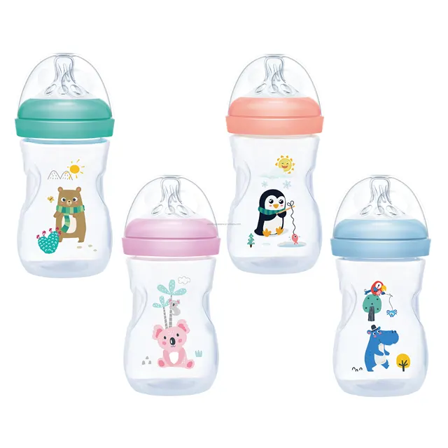8oz PP Wide-Neck Baby Feeding Bottle, New style Baby Bottle, Fashion Baby Feeding Set