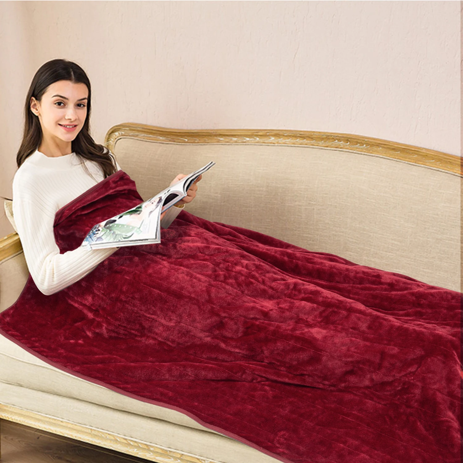 Electric Blanket Sofa Throw Heated Blanket Fast Fast Heating Warm
