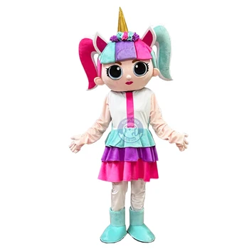 Qiman Custom hot selling Unicorn Girl Princess Melon Boy Olaf Character Mascot Costumes For Sales