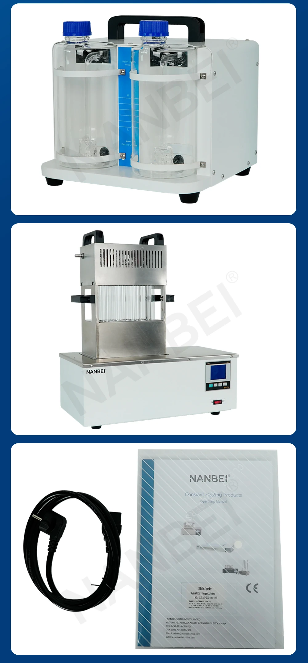 Lab Rapid Test Grain Blood Fully Automatic Specific Distillation Apparatus Food Feed Protein