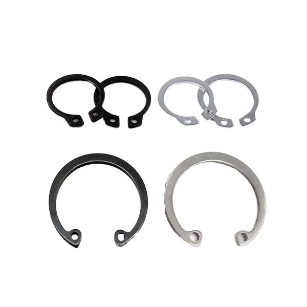 DIN 471 Stainless Steel Retaining Ring with Zinc Plated Back Oxide External Shaft Split Style Retaining Washers Plain Finish