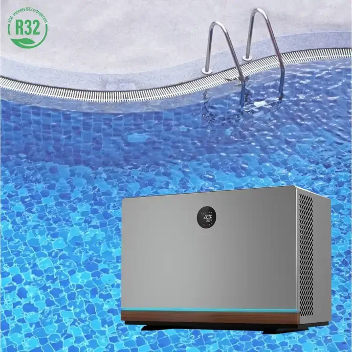 Fully Inverter R32 7kw To 25kw Swimming Pool Water Heater Air To Water ...